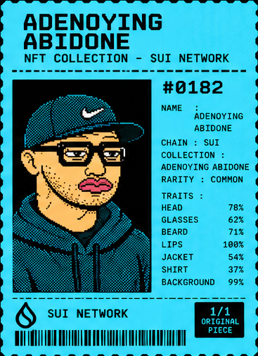 OFFLINE BUILDER — Adenoying Abidone pixel receipt artwork