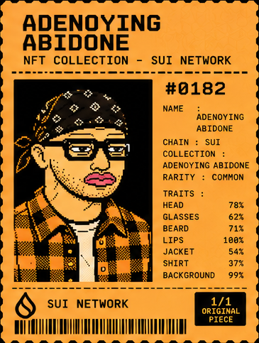 TRAIL ANARCHIST — Adenoying Abidone pixel receipt artwork