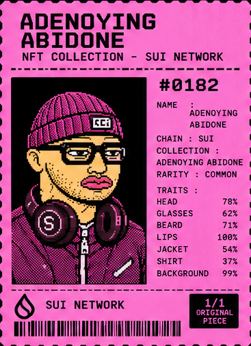 AFTER HOURS — Adenoying Abidone pixel receipt artwork